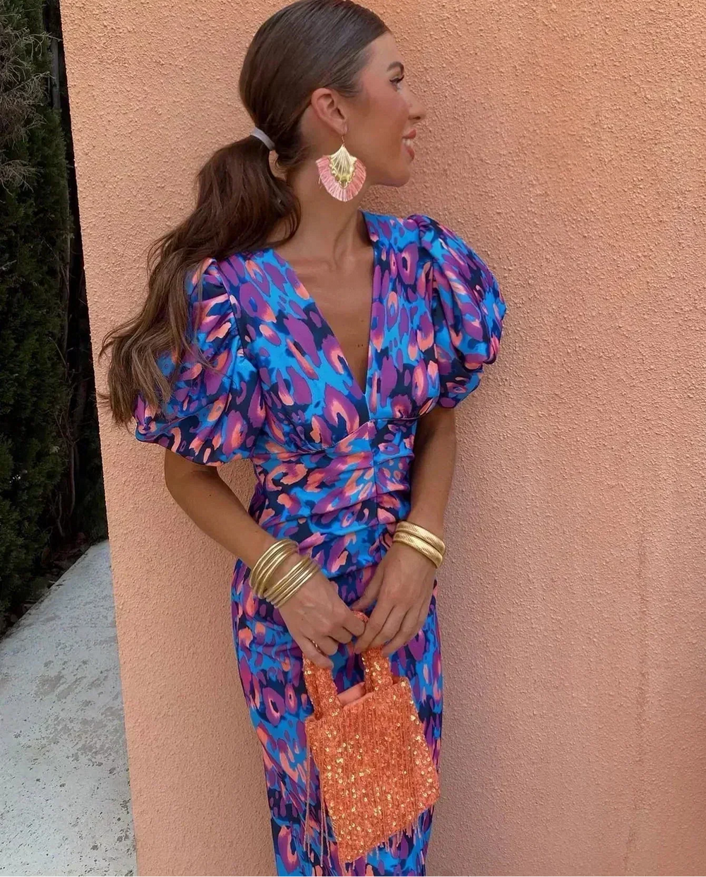 Francisca - Vestido com Mangas Bufantes