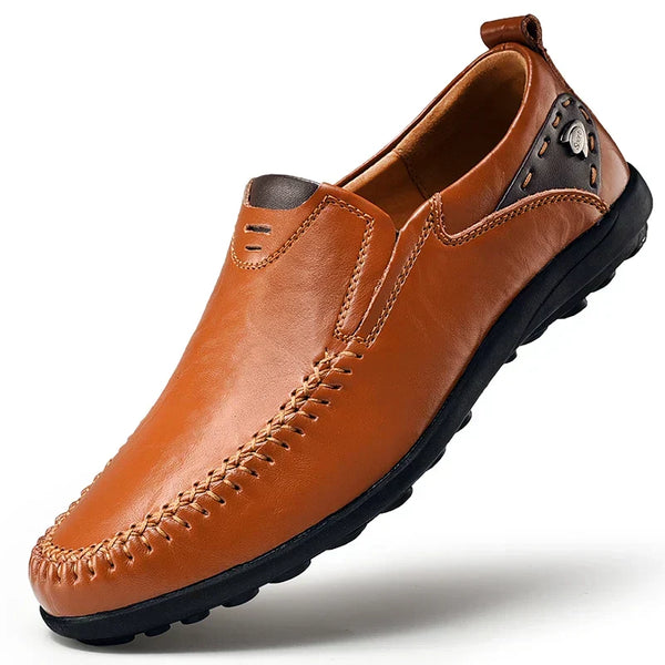Vergílio - Mocassim Masculino Casual de Couro