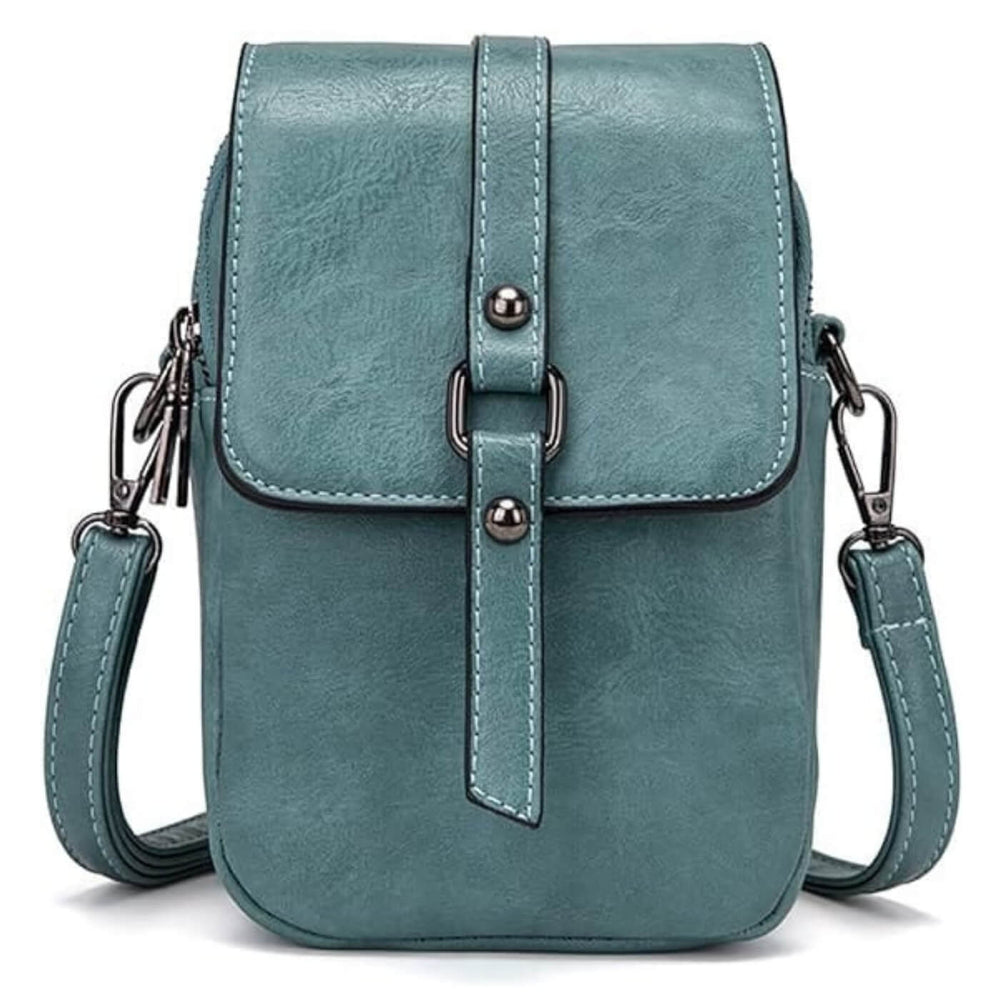 Rebeca - Bolsa Transversal Pequena com Aba e Presilha