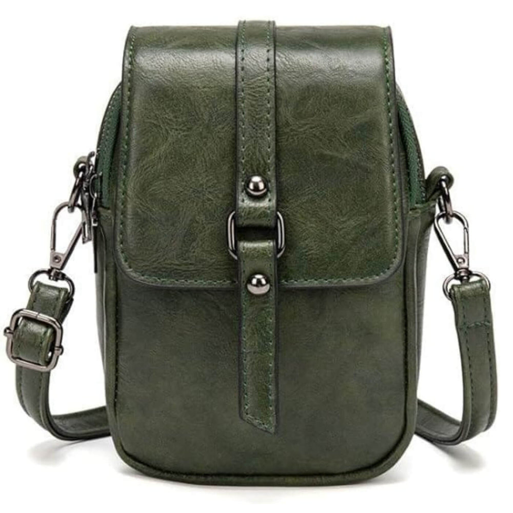 Rebeca - Bolsa Transversal Pequena com Aba e Presilha