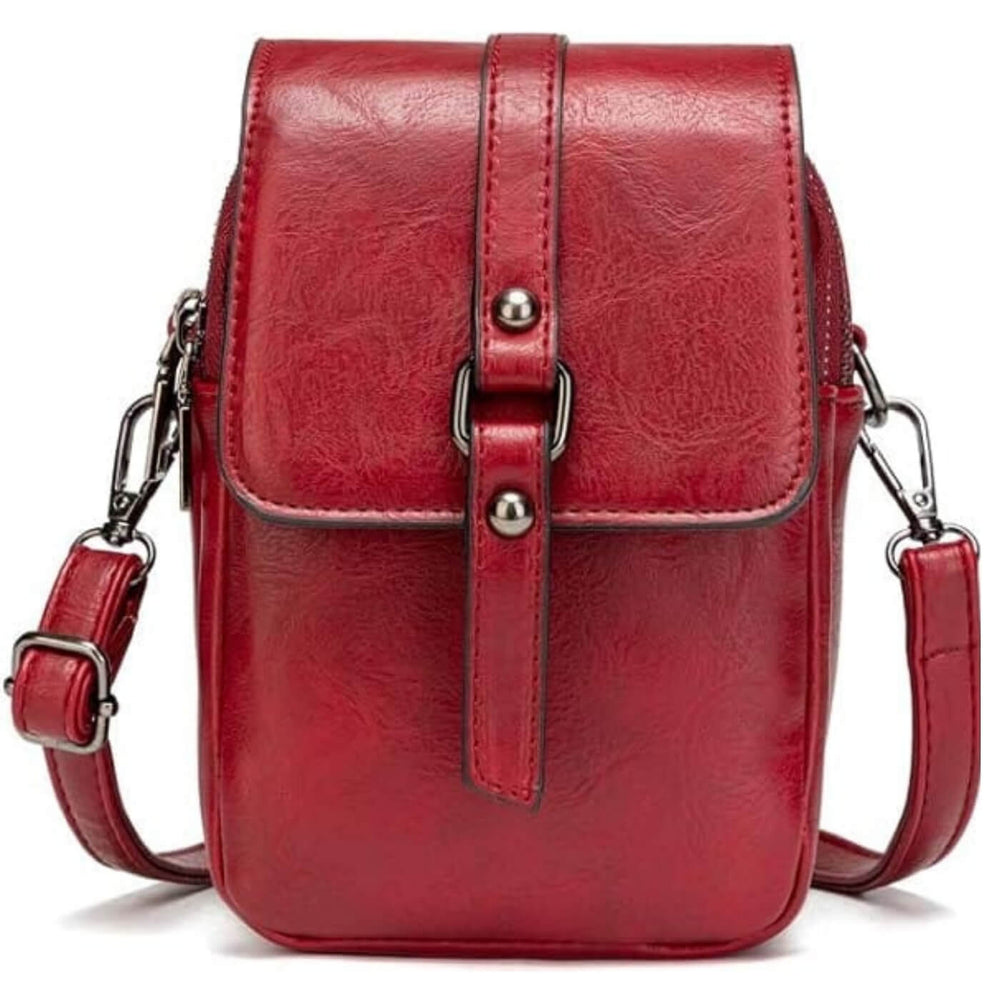 Rebeca - Bolsa Transversal Pequena com Aba e Presilha