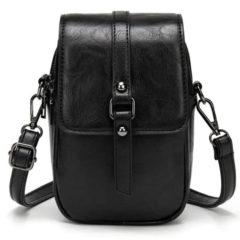Rebeca - Bolsa Transversal Pequena com Aba e Presilha