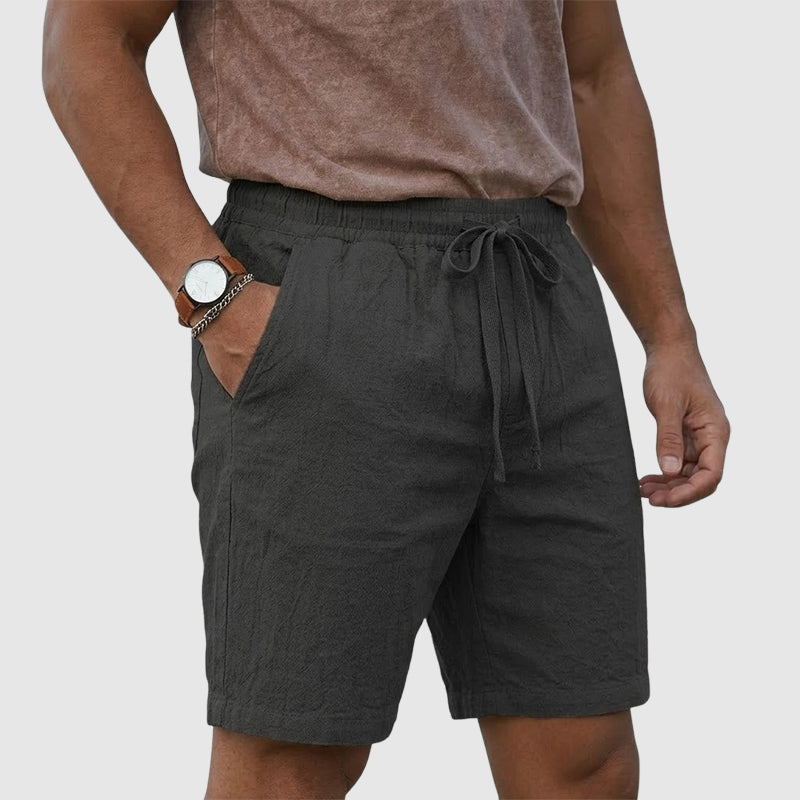 Nilo - Short Masculino com Cordão de Linho
