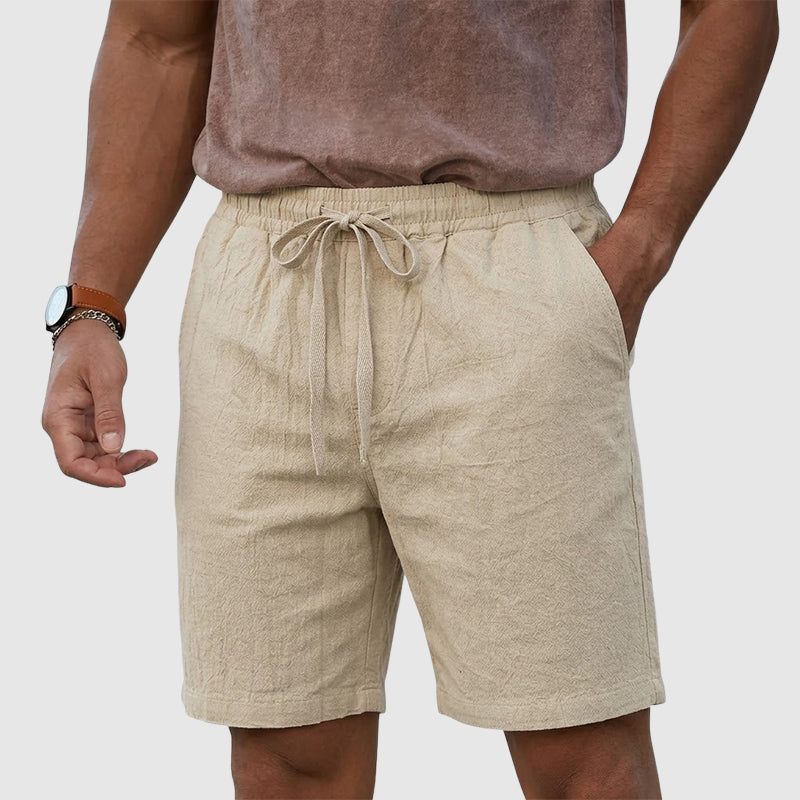 Nilo - Short Masculino com Cordão de Linho