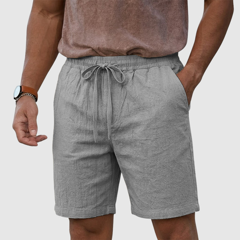 Nilo - Short Masculino com Cordão de Linho