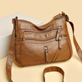 Nicole - Bolsa Transversal com Bolsos de Zíper Frontais