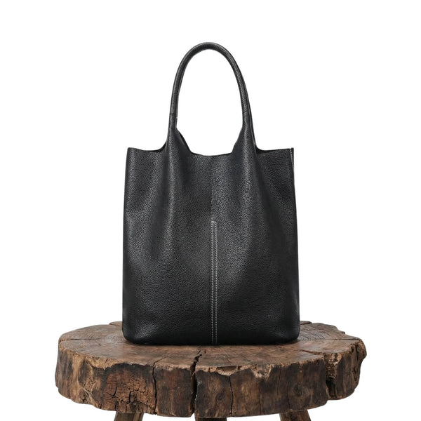 Taís - Bolsa Tote Alta com Pesponto Vertical