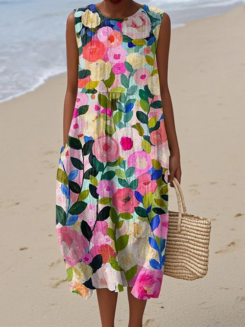 Ava - Vestido Midi Floral