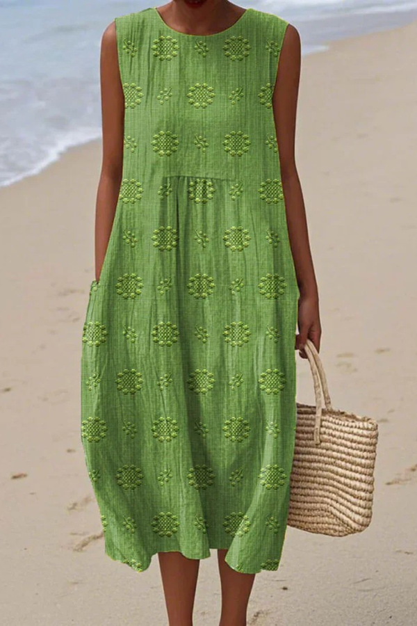 Tercila - Vestido Midi Bordado