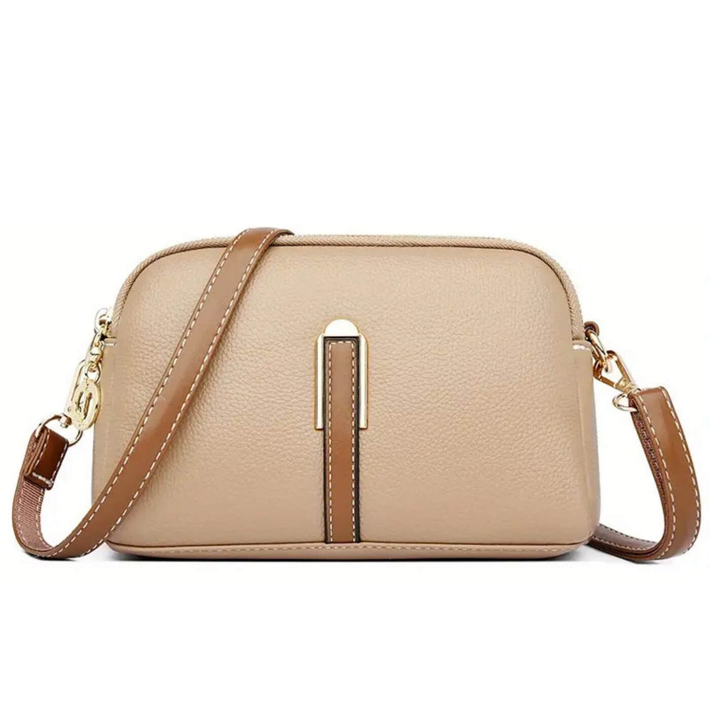 Lorena - Bolsa Transversal com Alça em Contraste
