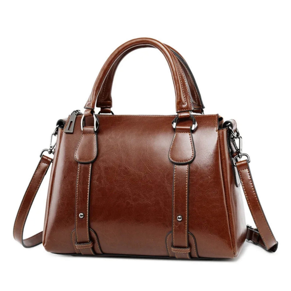 Micaela - Bolsa de Mão Estilo Baú com Alça Removível