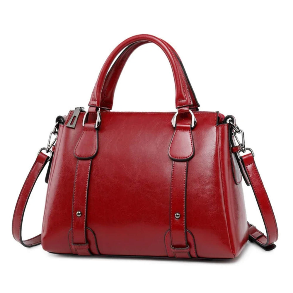 Micaela - Bolsa de Mão Estilo Baú com Alça Removível