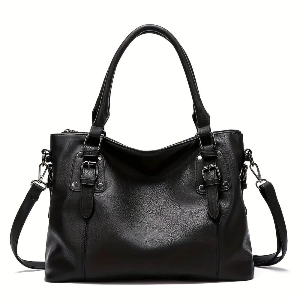 Luiza - Bolsa de Mão com Fivelas nas Alças
