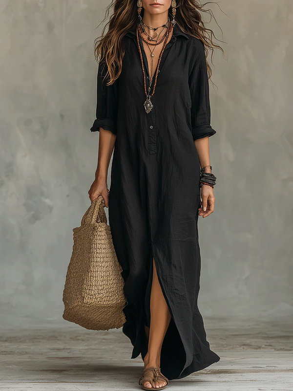 Severina - Vestido Longo Elegante Leve