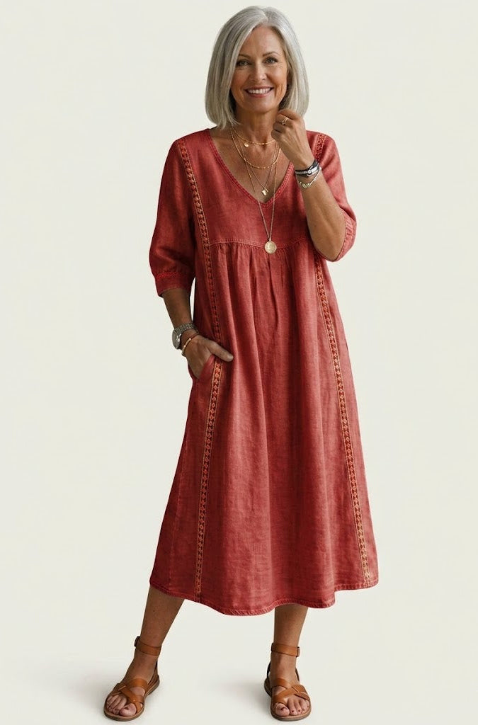 Juliette - Vestido Longo Evasê Elegante