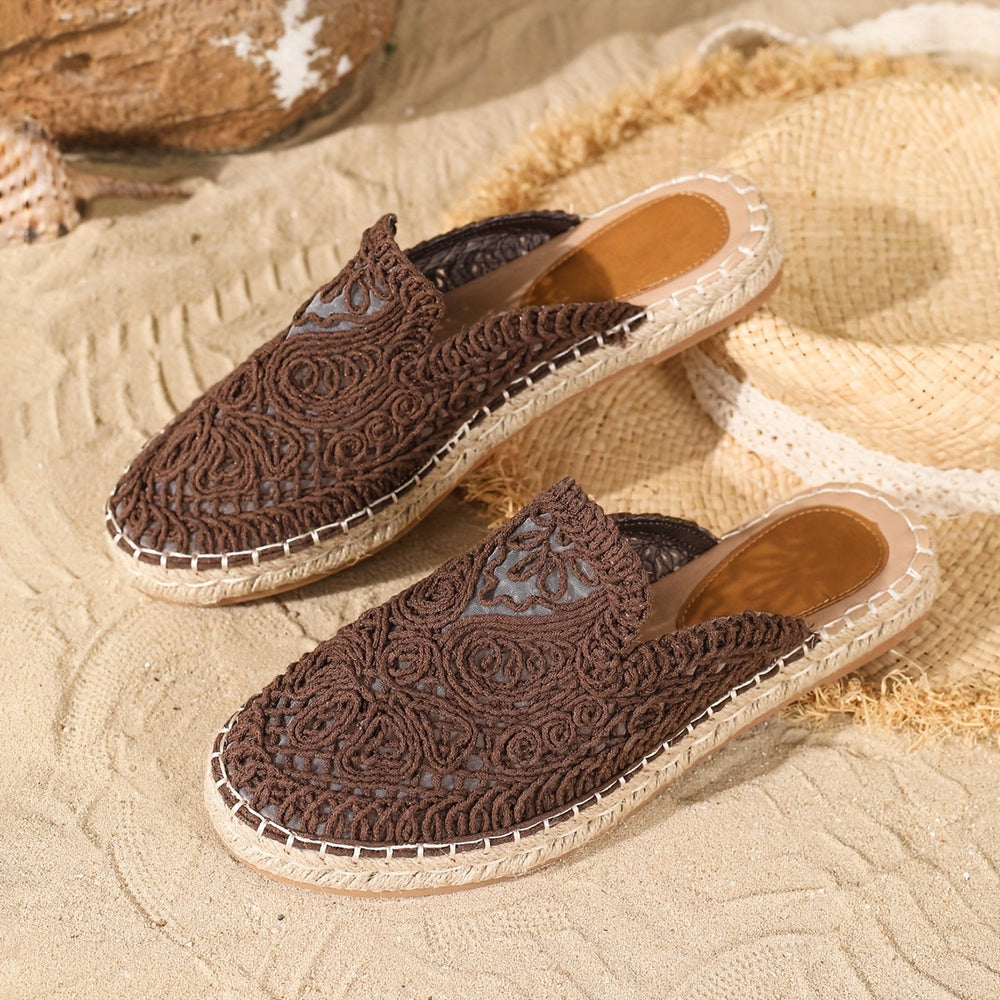Ermelinda - Sandália Feminina Slip On Trançada
