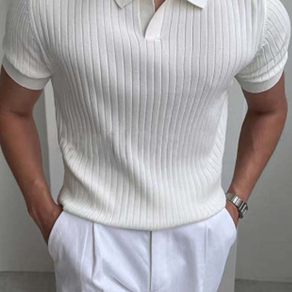 Ezequiel - Camisa Polo Masculina Texturizada Refinada