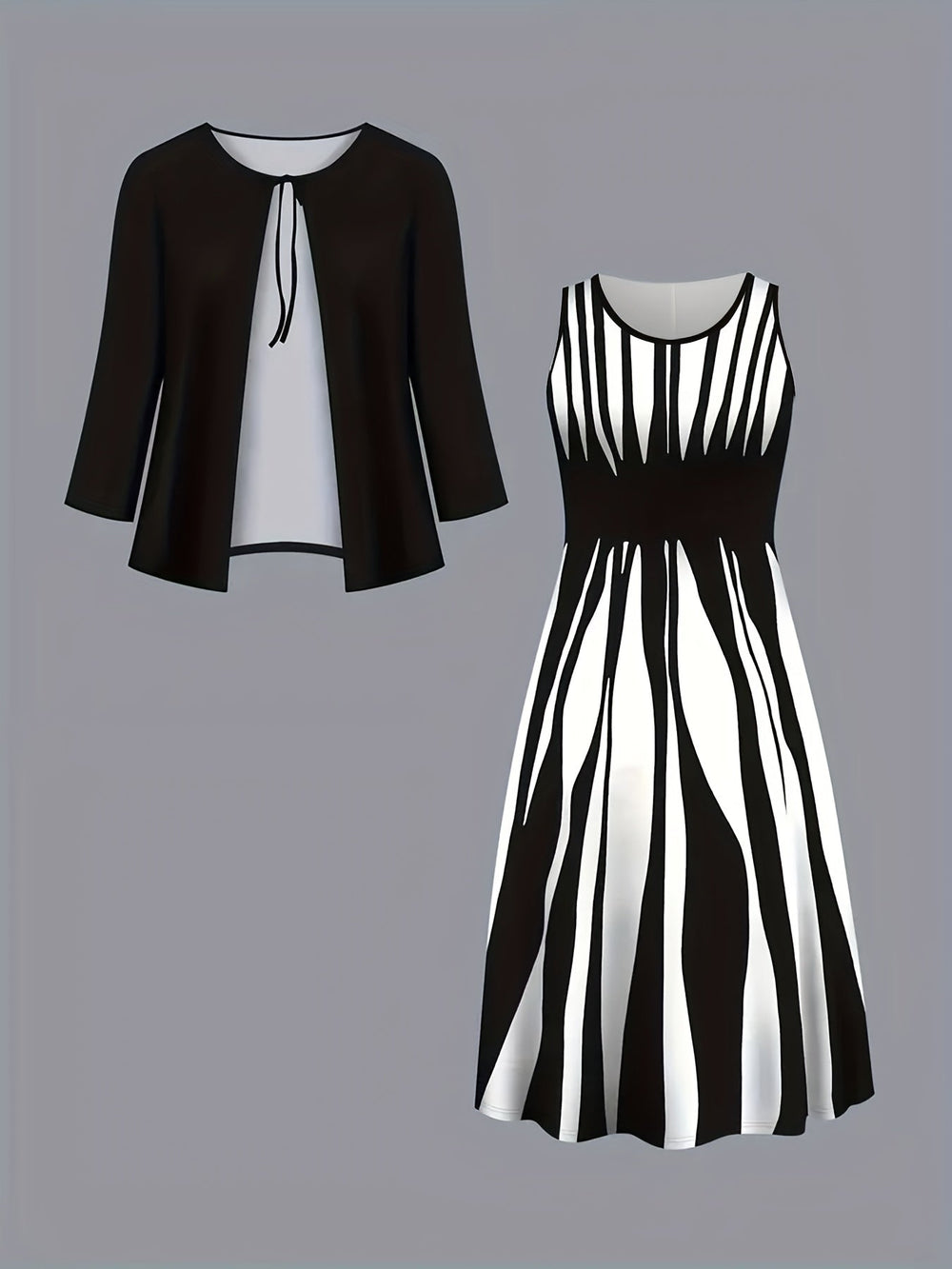 Ionete - Vestido de Festa Elegante Fluido