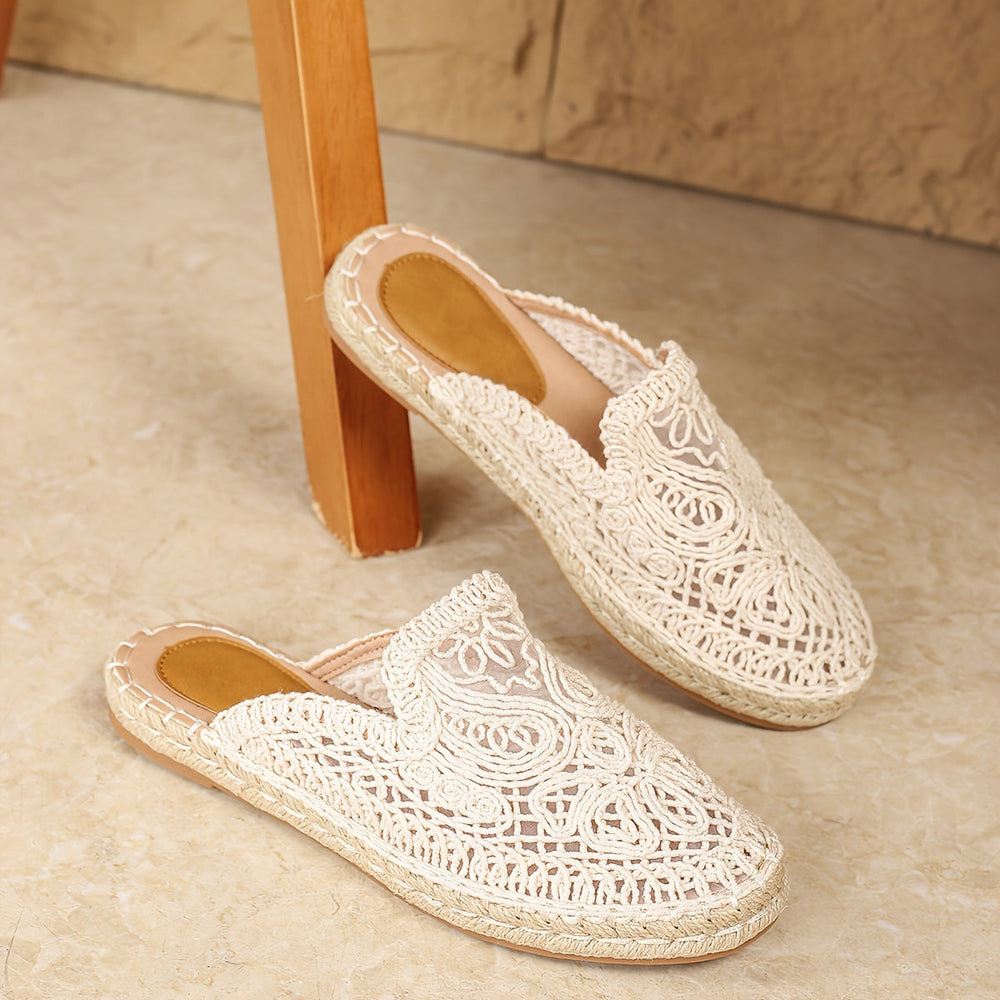 Ermelinda - Sandália Feminina Slip On Trançada