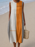 Paloma - Vestido Midi Color Block
