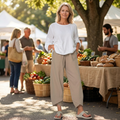 Jurema - Calça Feminina Pantalona
