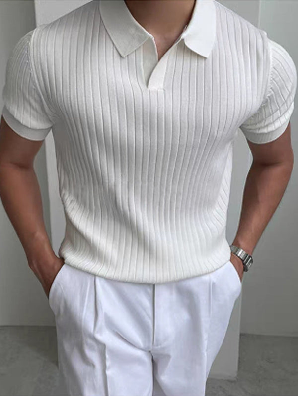 Ezequiel - Camisa Polo Masculina Texturizada Refinada