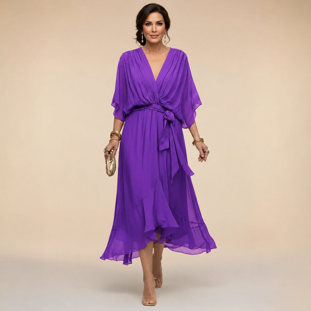 Monica - Vestido com Decote V