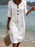 Joana - Vestido Casual Feminino com Estampa Floral
