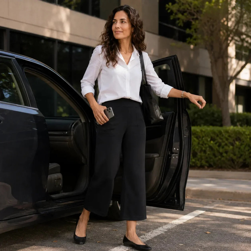 Raimunda - Calça Pantalona Cropped