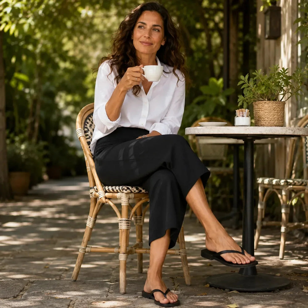 Raimunda - Calça Pantalona Cropped