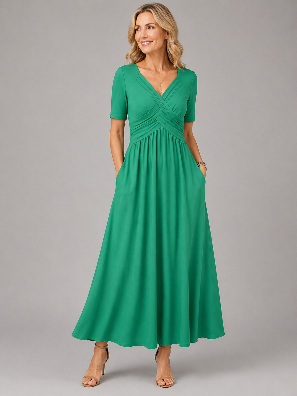 Angeli - Vestido Midi Elegante