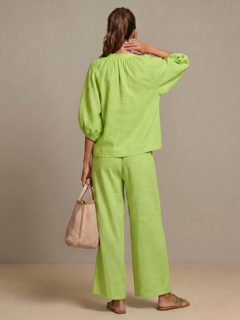 Joelita - Conjunto Feminino Pantalona com Zíper