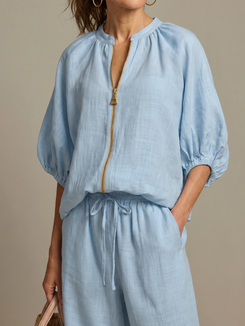 Joelita - Conjunto Feminino Pantalona com Zíper