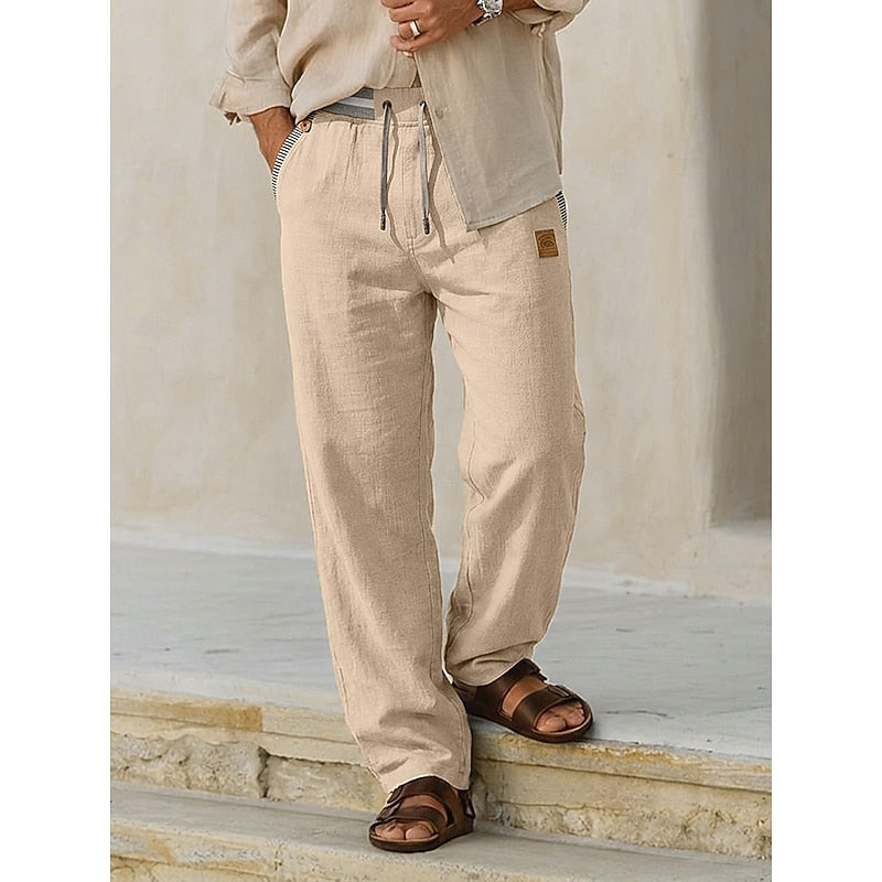 Teotônio - Calça Masculina com Cordão Solta Leve