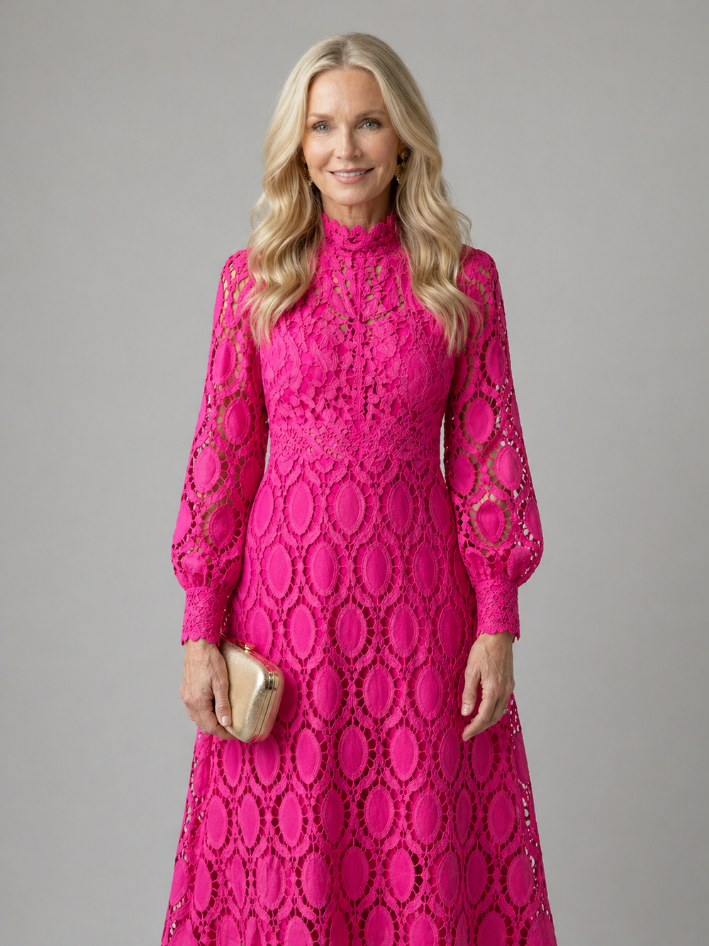 Carolina - Vestido Midi de Renda