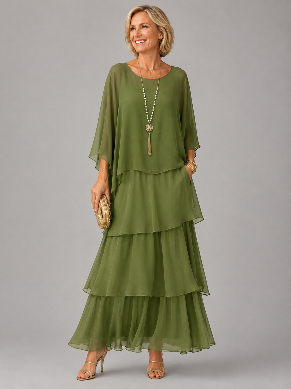 Lara - Vestido Longo Elegante Fluido