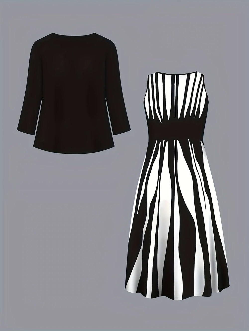 Ionete - Vestido de Festa Elegante Fluido