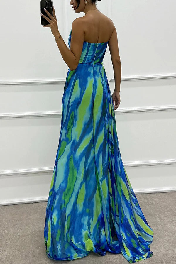 Ester - Vestido Drapeado Vibrante