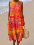 Faye - Vestido Midi Pôr do Sol