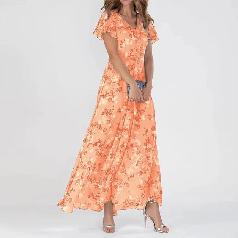 Giovana - Vestido Glamouroso que Disfarça a Barriga