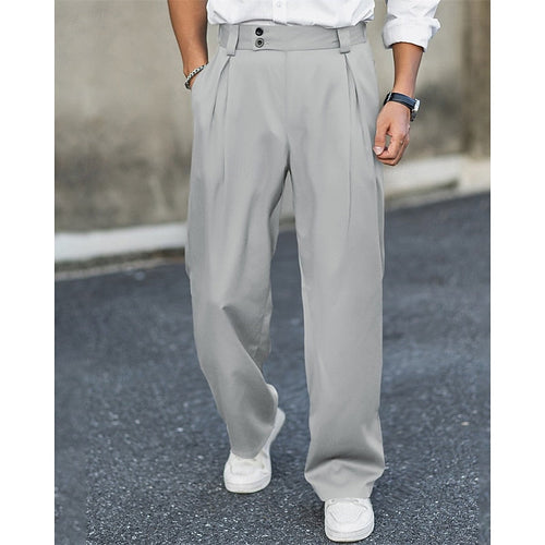 Eleutério - Calça de Linho Masculina Alfaiataria Plissada