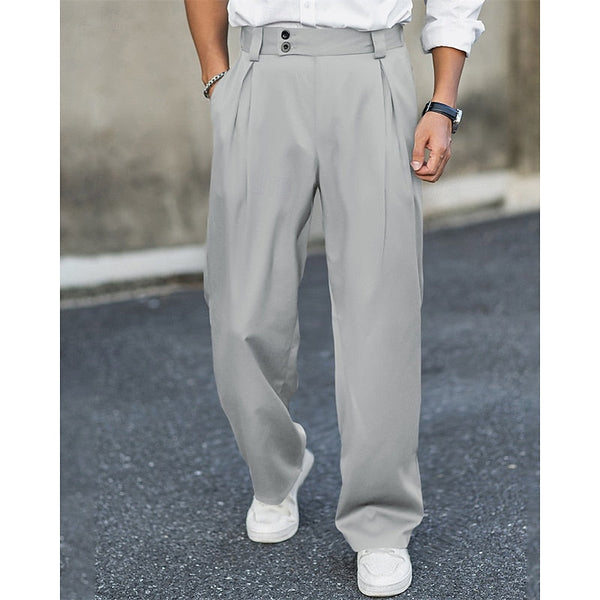 Eleutério - Calça de Linho Masculina Alfaiataria Plissada