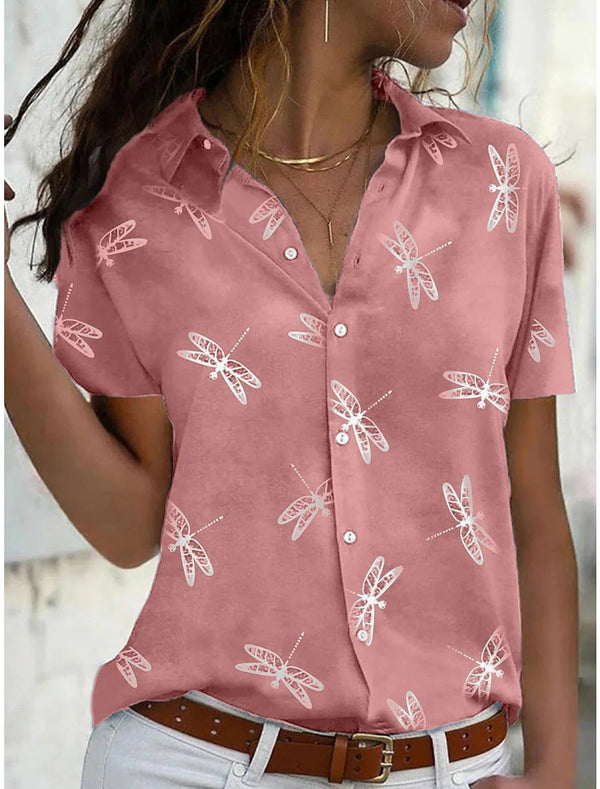 Wilza - Camisa Feminina Manga Curta