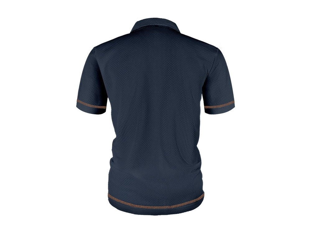 Floriano - Camisa Polo Masculina Texturizada Refinada Leve
