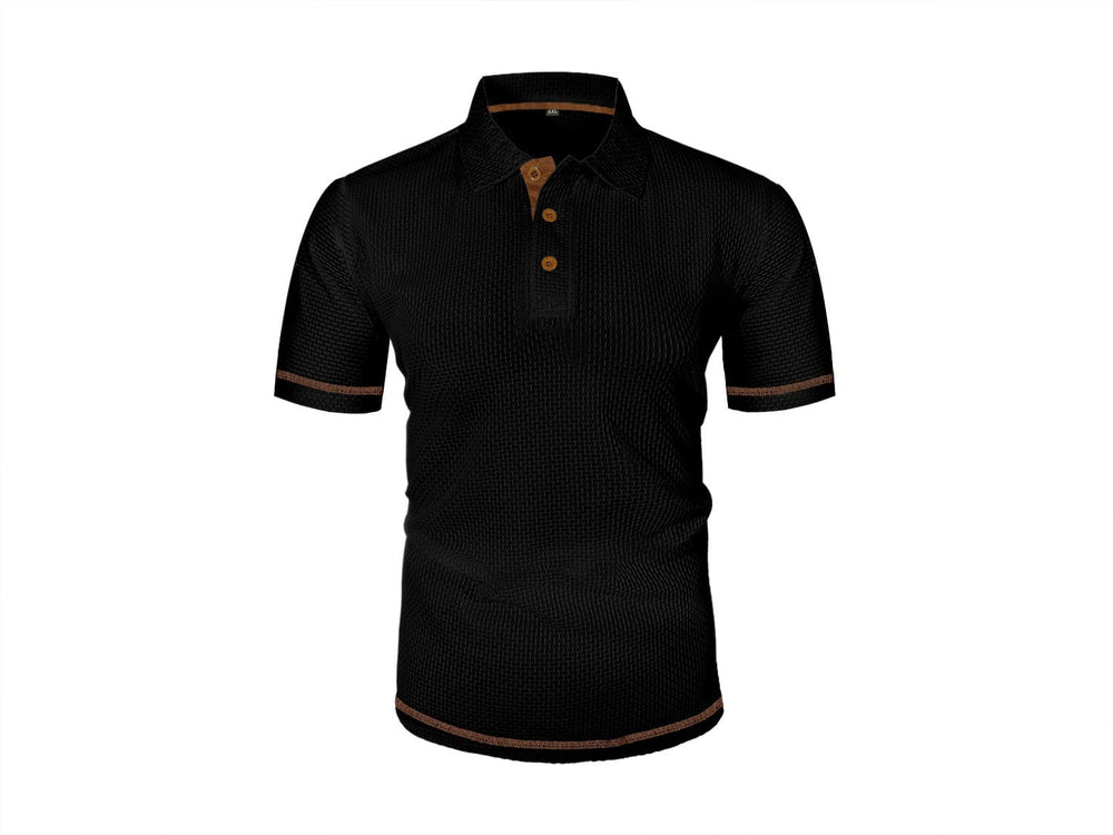 Floriano - Camisa Polo Masculina Texturizada Refinada Leve