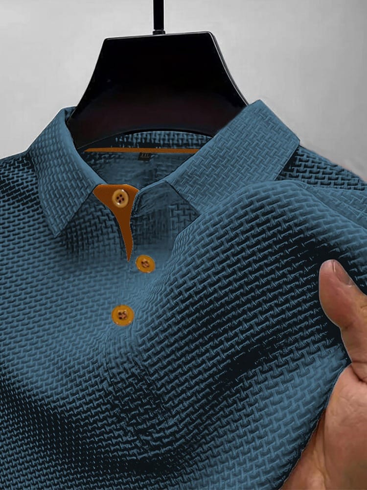 Floriano - Camisa Polo Masculina Texturizada Refinada Leve