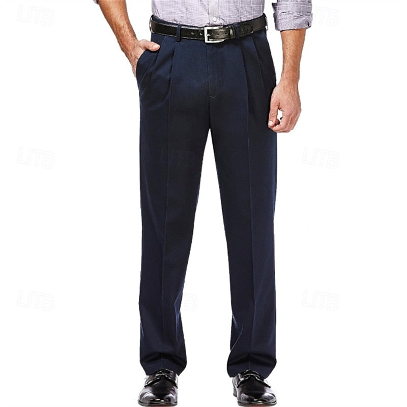 Damásio - Calça de Linho Masculina Plissada