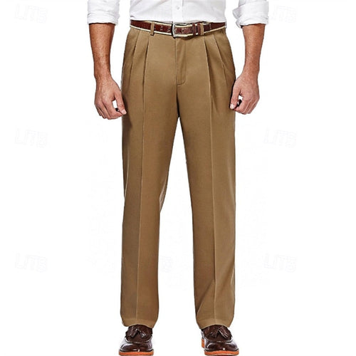 Damásio - Calça de Linho Masculina Plissada