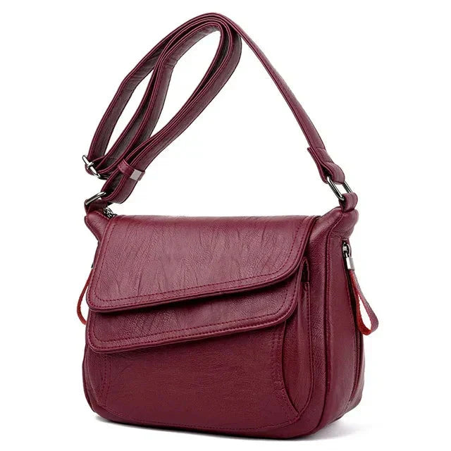Amélia R - Bolsa Feminina de Couro Espaçosa