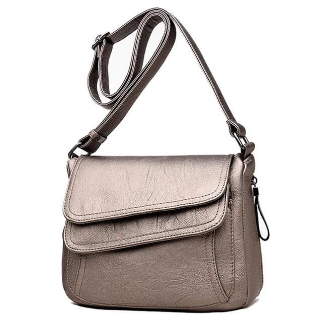Amélia R - Bolsa Feminina de Couro Espaçosa